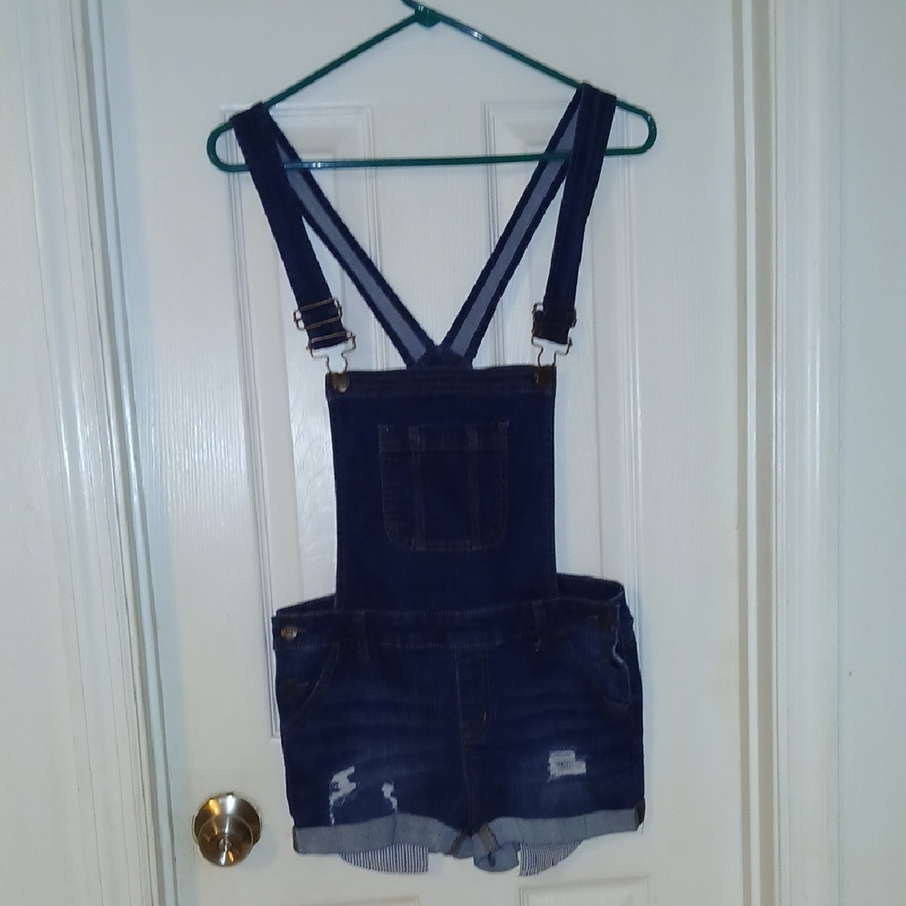 Wax Dark Blue Denim Overalls